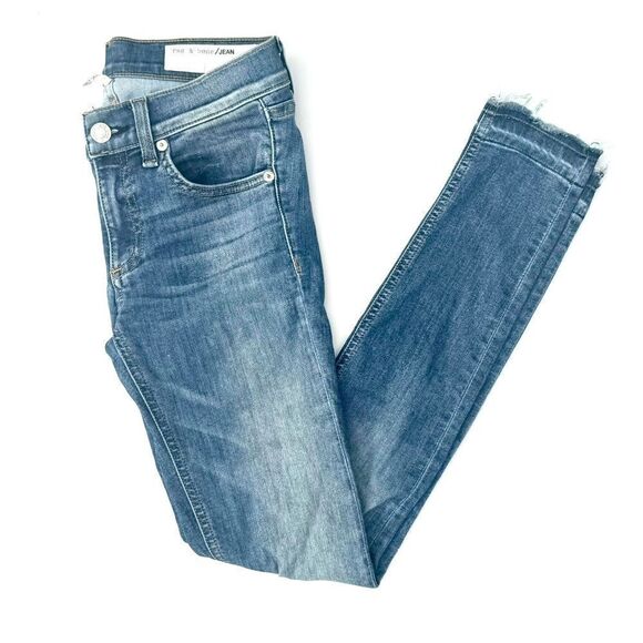 Rag & Bone Clean Lily Dale Skinny Ankle Jeans - Picture 3 of 12